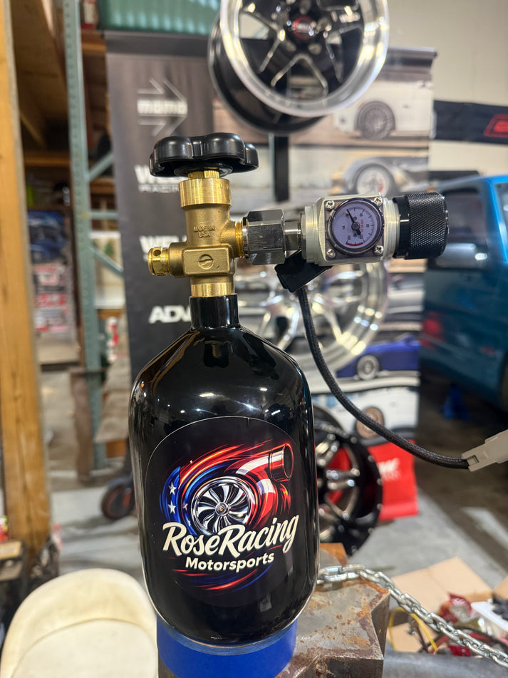 Carbon Fiber Co2 Bottle with Regulator – Rose Racing Motorsports